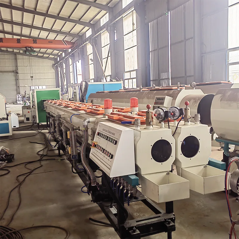 Máquina de producción de tuberías de doble outlet HDPE 63 usadas
