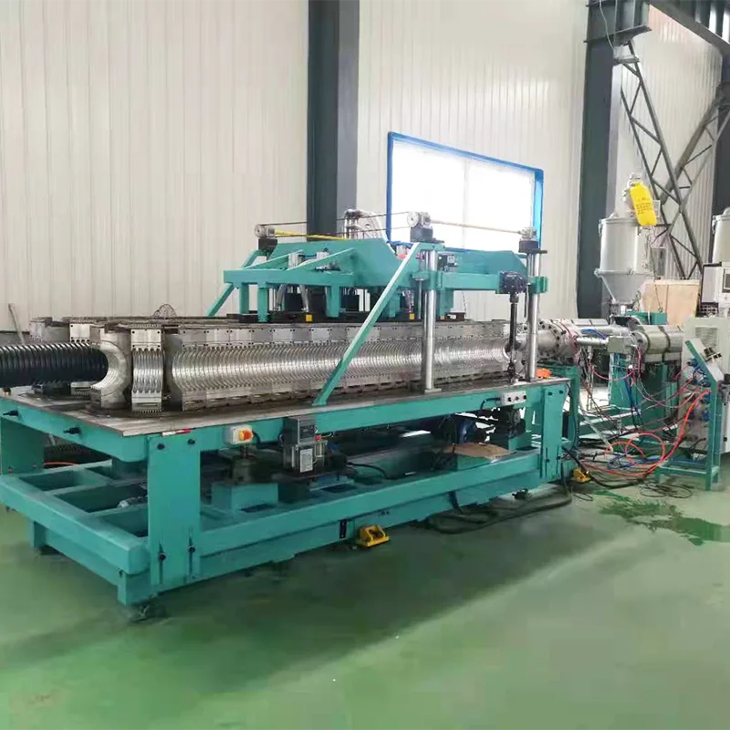 Línea de producción de tuberías corrugada de doble pared HDPE usada