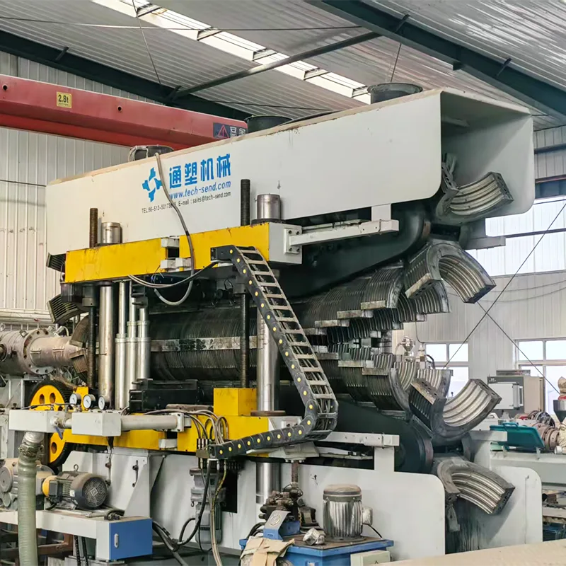 Línea de producción de tuberías corrugadas de doble pared HDPE-PP 600 usadas